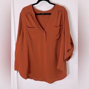 Torrid Harper burnt orange top